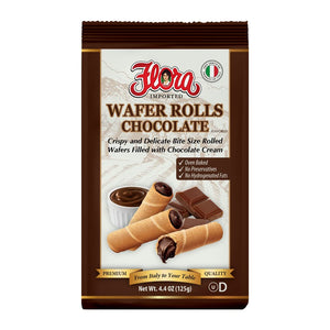 Imported wafer rolls of flora (chocolate)