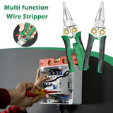 Wire Strippers with Electricity Measurement Function, 8in1 Wire Stripping Pliers