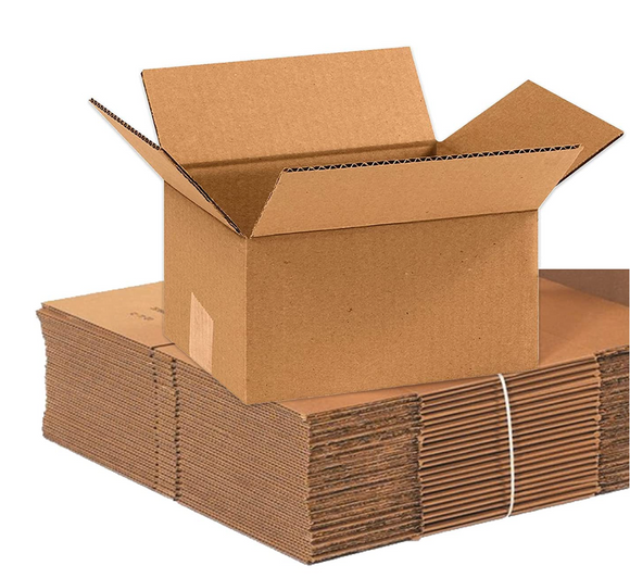 Copia de Corrugated cardboard boxes of 12 x 9 x 6 inches, small, 12 inches long x 9 inches wide x 6 inches high, package off  25