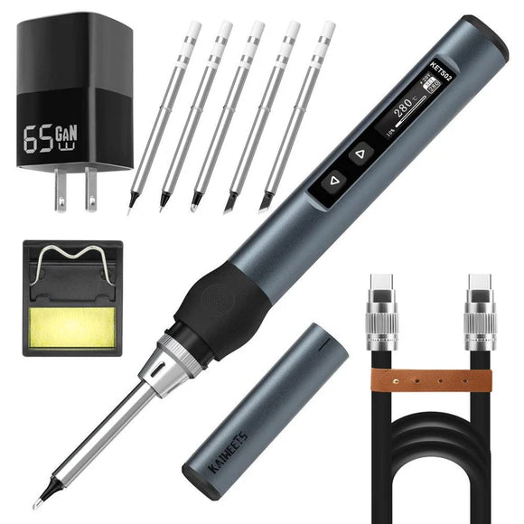 KAIWEETS KETS02 Smart Digital Soldering Iron Kit Temperature Control Child Lock