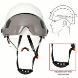 Construction Safety Helmet With Visor Built In Goggles Hard Hat  Work Cap