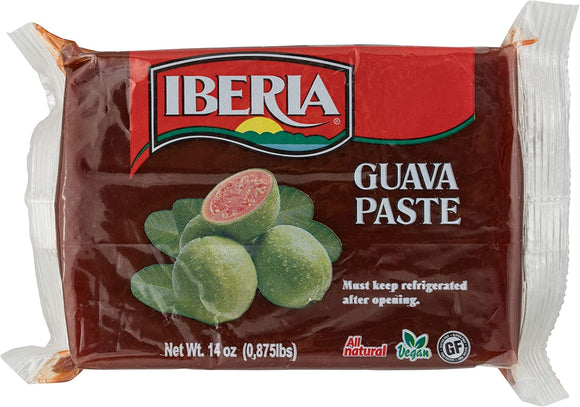 Iberia Guava Paste, 14 oz, All Natural, Vegan, Gluten Free, Halal, Kosher Guava Paste for Snacks, Cooking, Baking