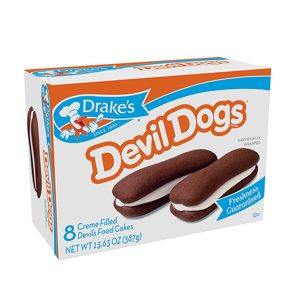 Hostess Drake's Cakes Devil Dogs, 8 cakes,13.63 oz (pack of 1)