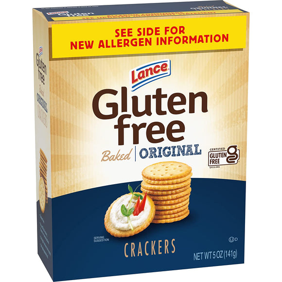 Lance Gluten Free Crackers, Original Baked, 5 Oz Box